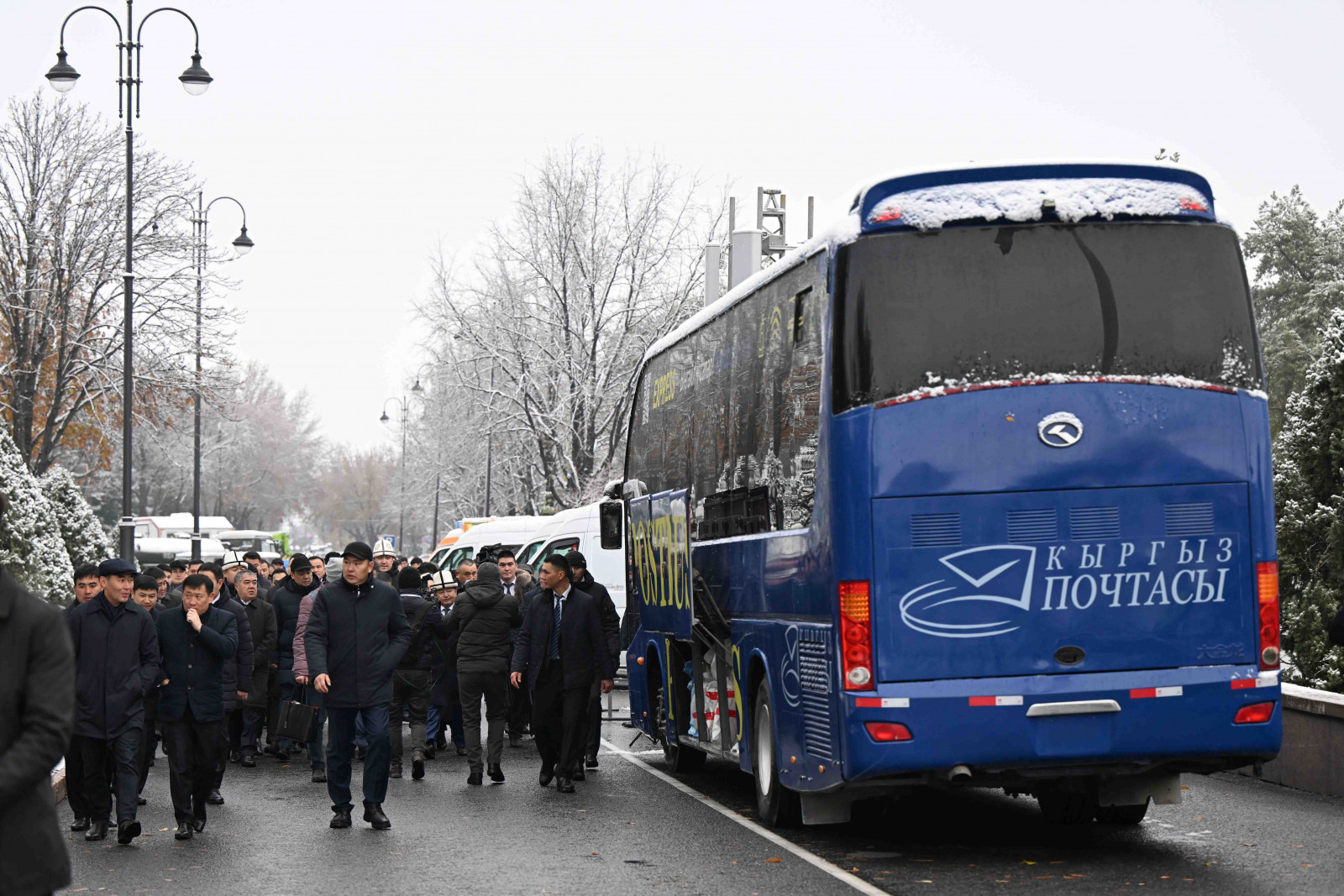 JSC “Kyrgyz Post” presented its new passenger and logistics buses at a technology exhibition